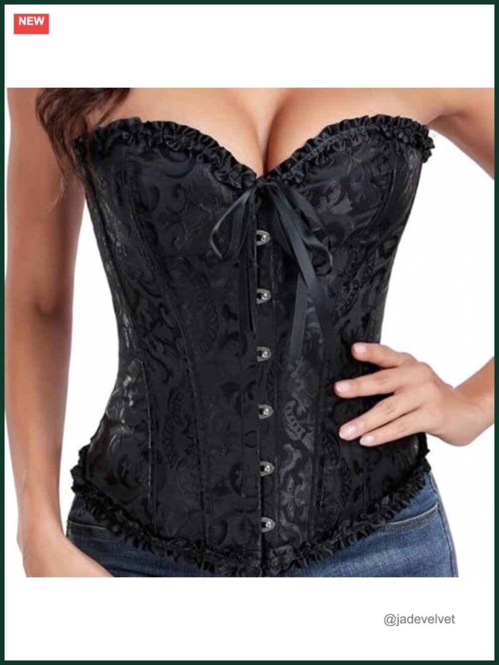 Lace Bustier Corset Top for Women Vintage Shapewear Lingerie